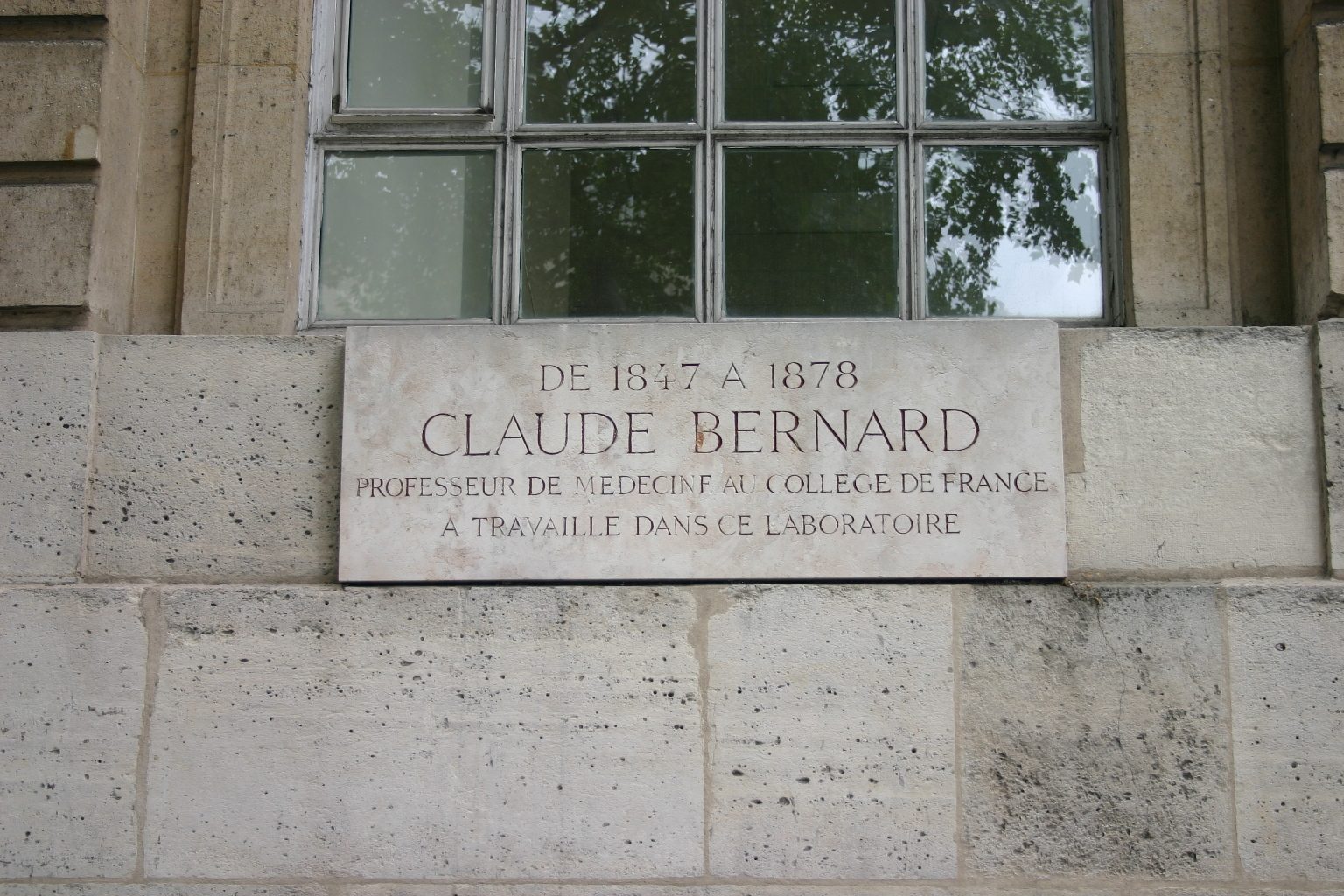 Claude%20Bernard%27s%20laboratory%20memorial%20tablet%2C%20College%20de%20France%2C%20Paris%20%282%29.JPG